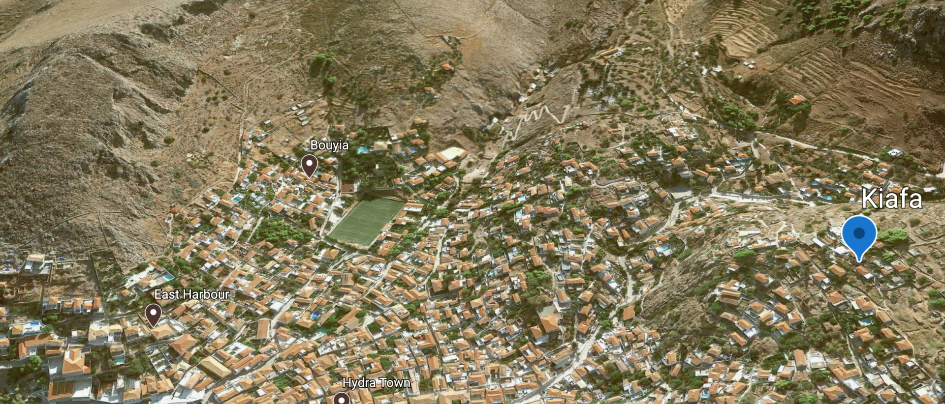 Kiafa area of Hydra Island Greece