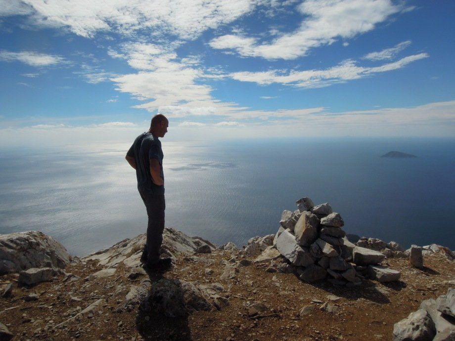 Mount Eros Hike King of the Castle Hiking on Hydra Island Greece, on the HYDRADIRECT Out & About pages