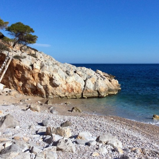 Klimaki Beach on Hydra Island Greece