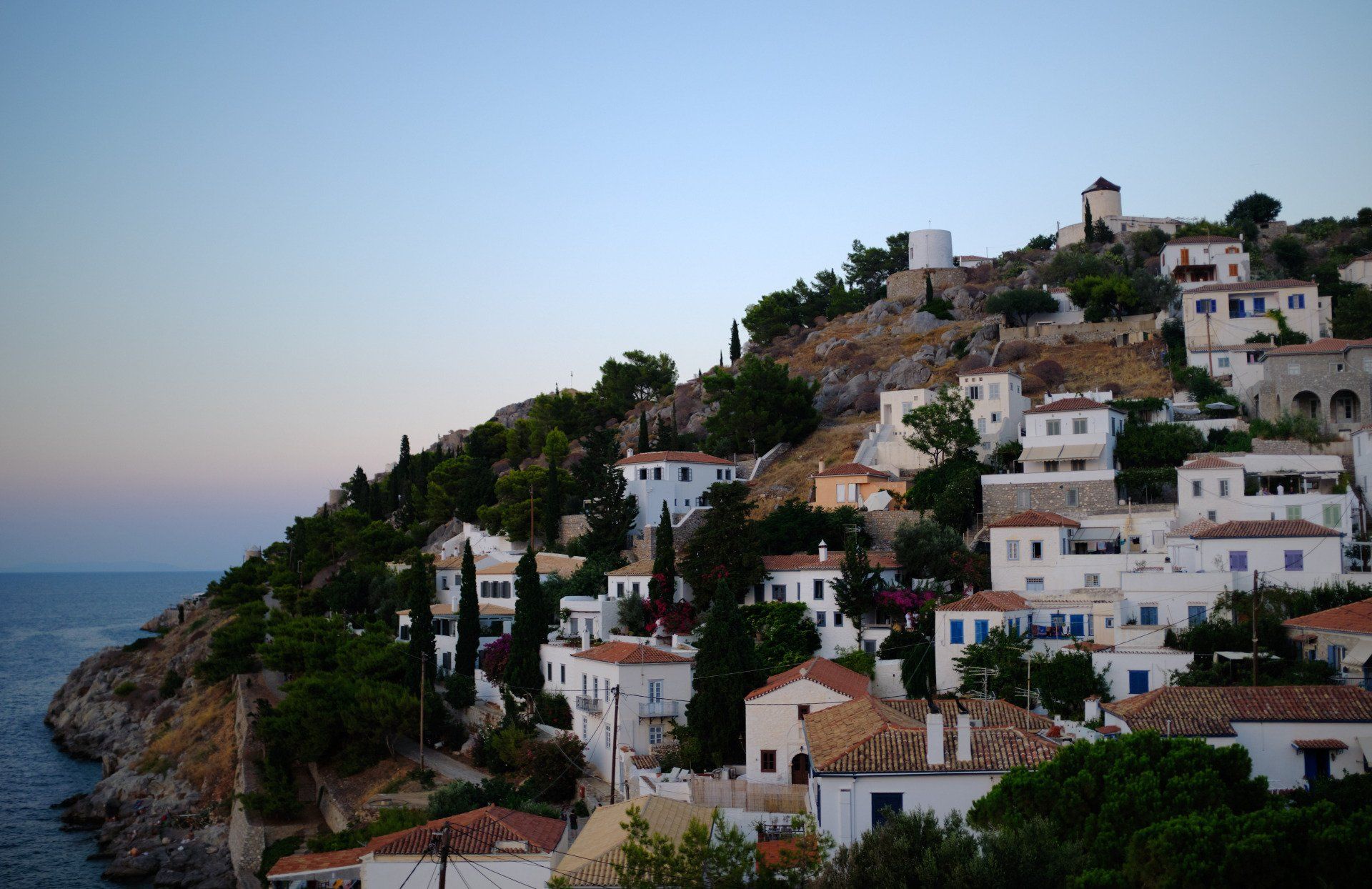 Kamini Harbour, Hydra Island Greece, ©2020 Kleopatra Haritou
