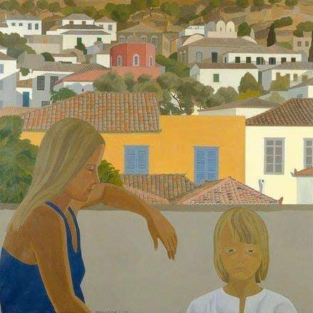 Marcella Maltais (1933 - 2018) artists on Hydra Island Greece