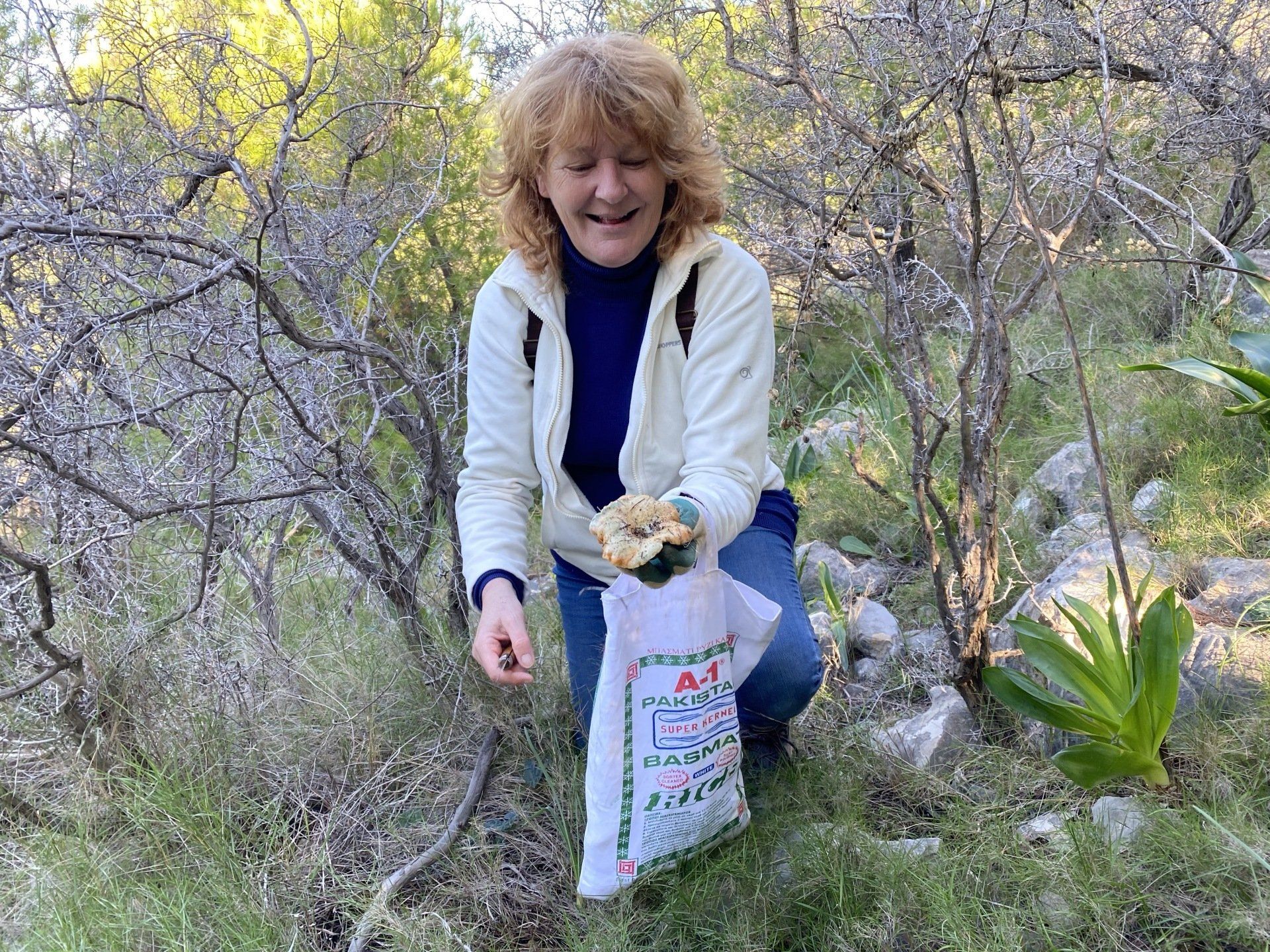 Mushrooming with Kelsey Edwards of Hydradirect on the Greek Island of Hydra.
