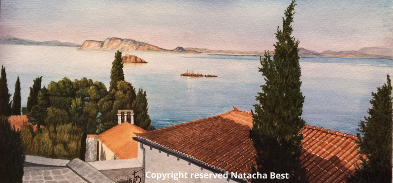 Natacha Best - Artist on Hydra Island Greece.