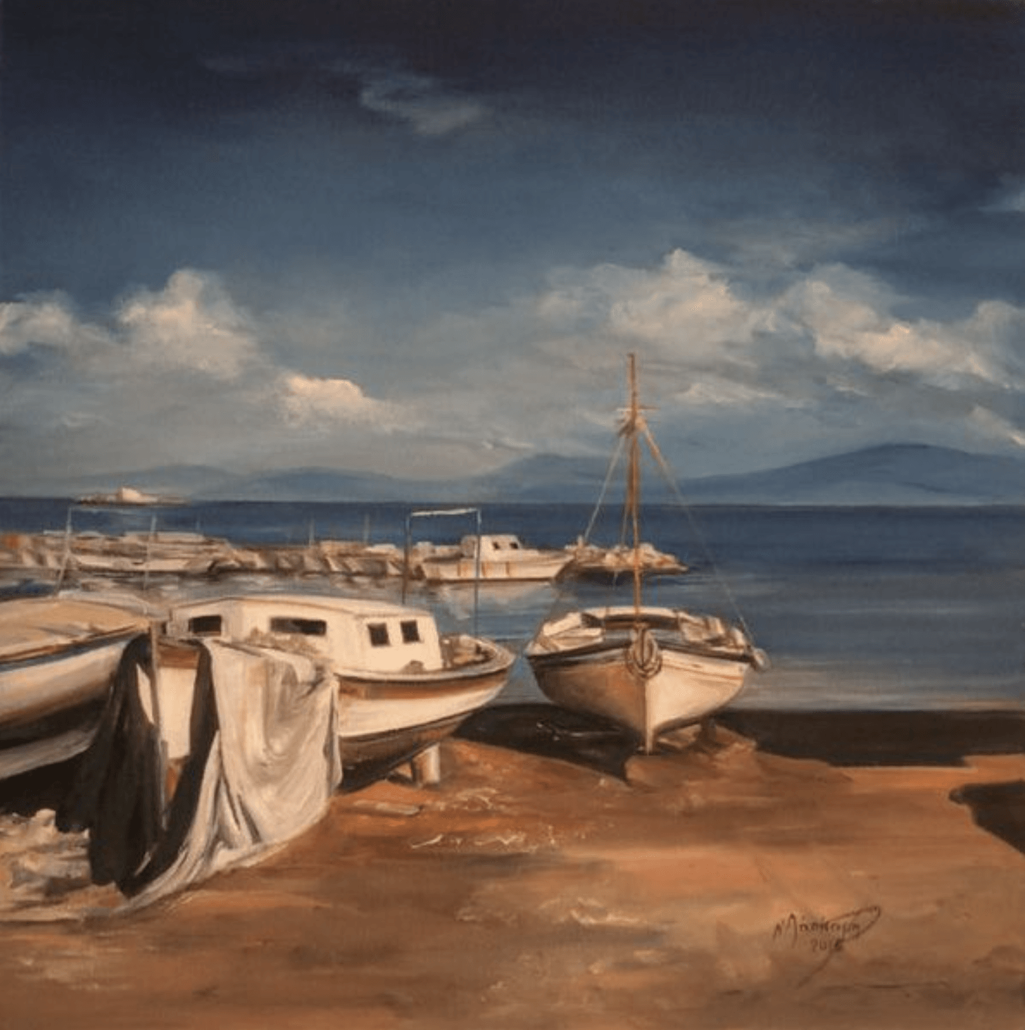 Nellie Laskari, Artists on Hydra Island Greece