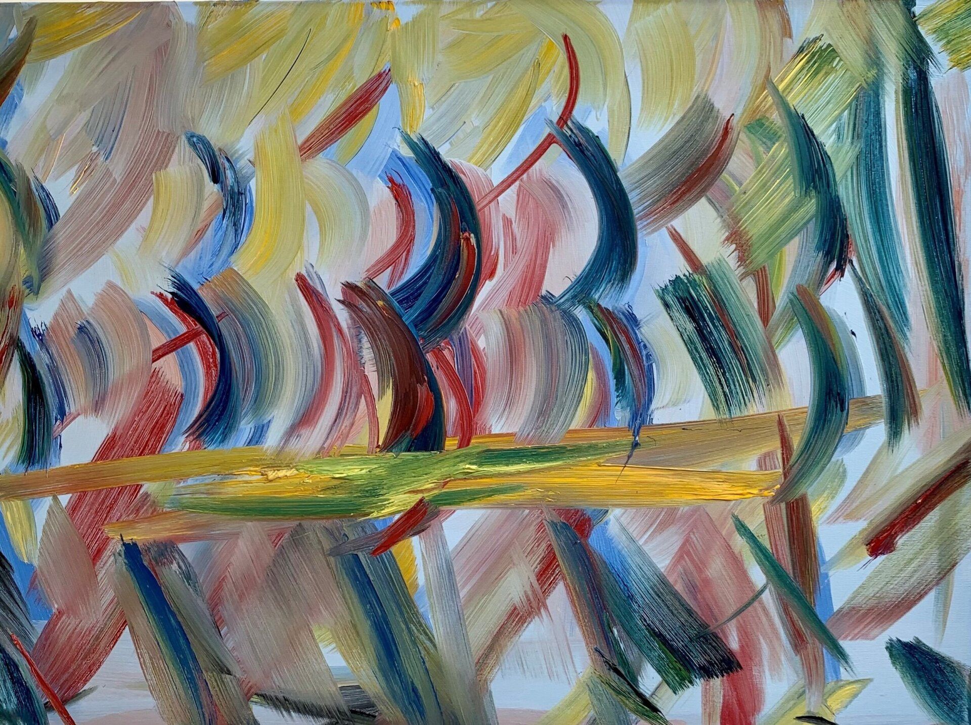 Works by artist Wesley Eberle on Hydra Island Greece