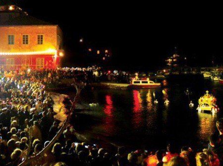 Greek Orthodox Pascha (Easter) on Hydra Island Greece.