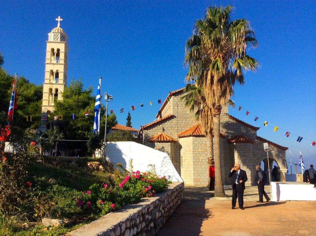 Ag. Konstandinos Patron Saint Day on Hydra Island Greece.