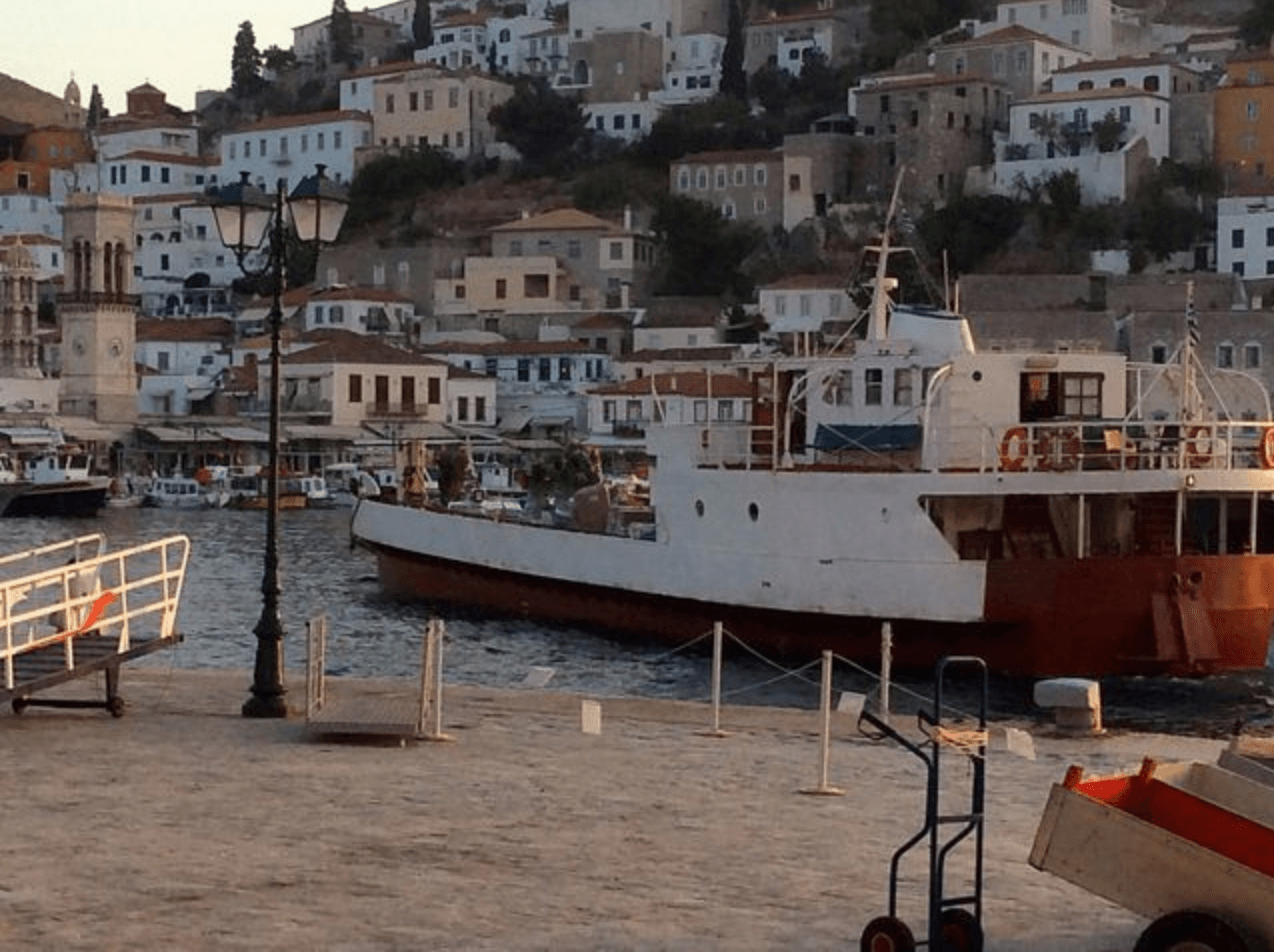 Georgia Supply Boat for Hydra Island Greece.