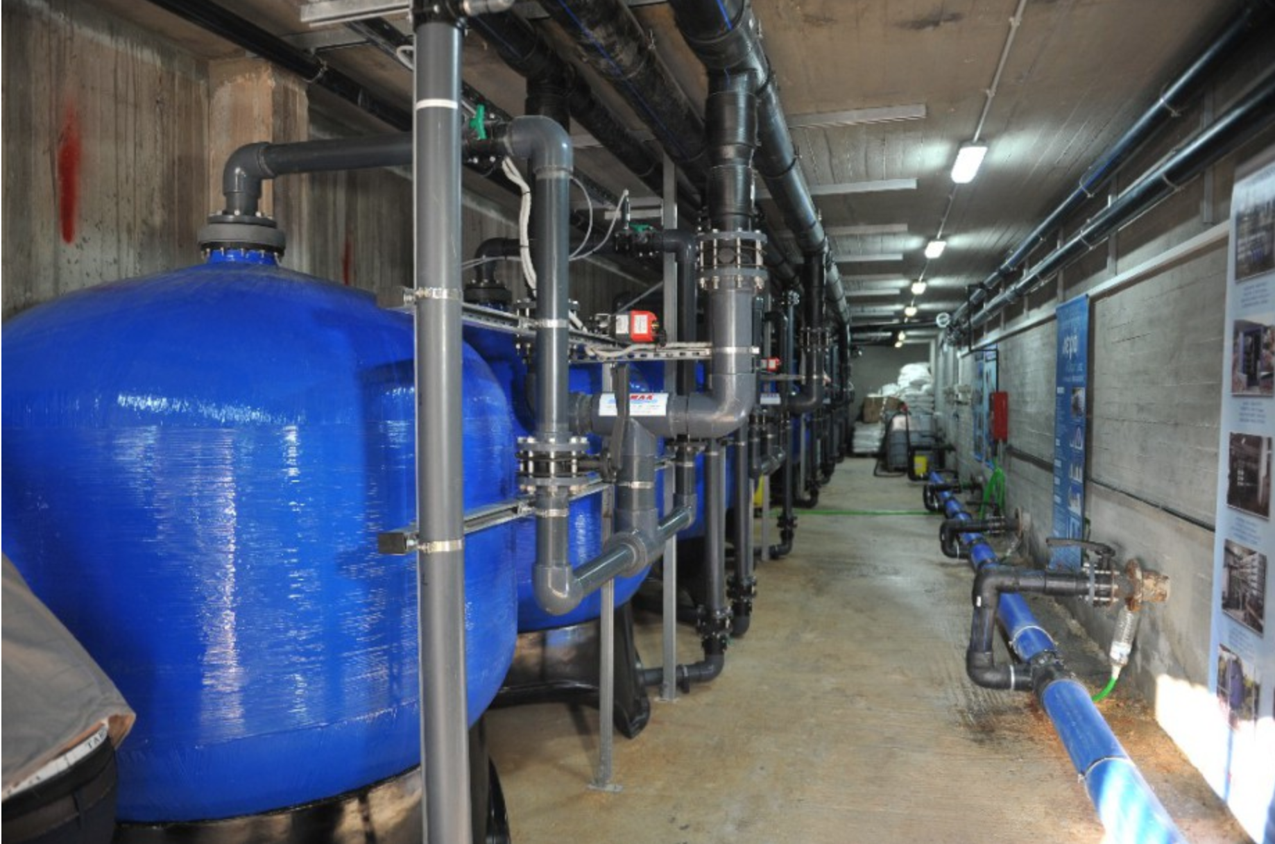 Desalination water supply for Hydra Island Greece.