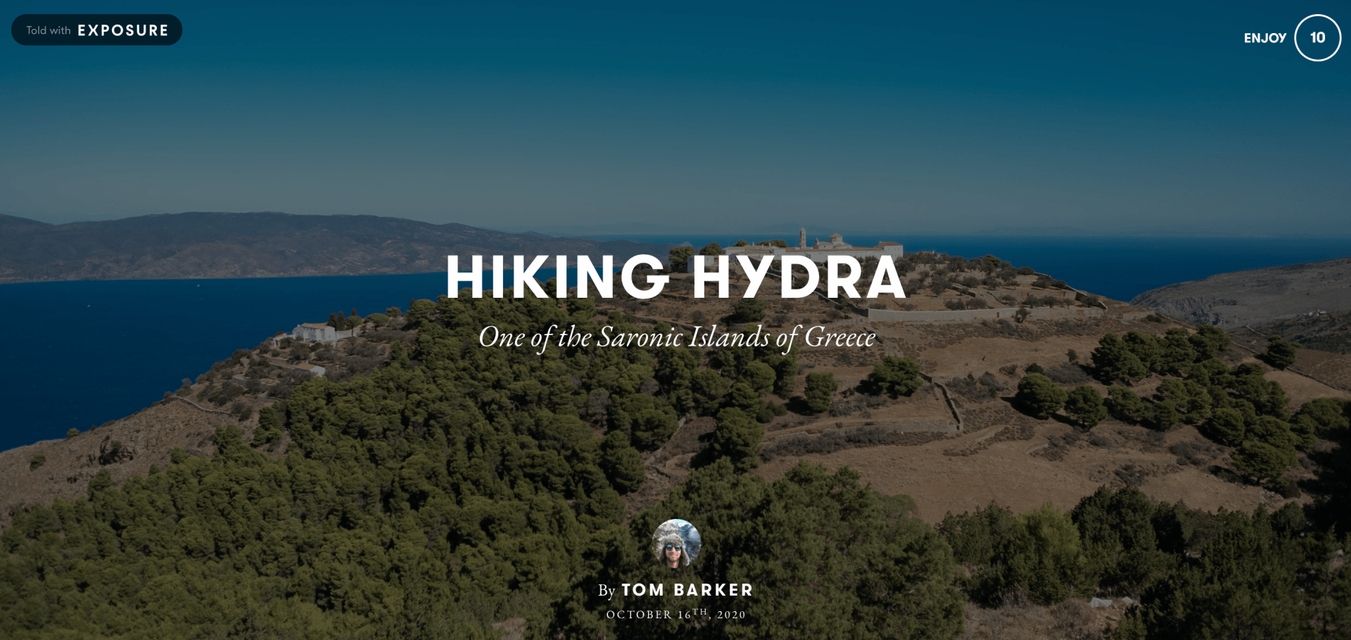 © 2020 Tom Barker - Hiking Hydra, photo story of a hike to Mount Eros on Hydra Island Greece.