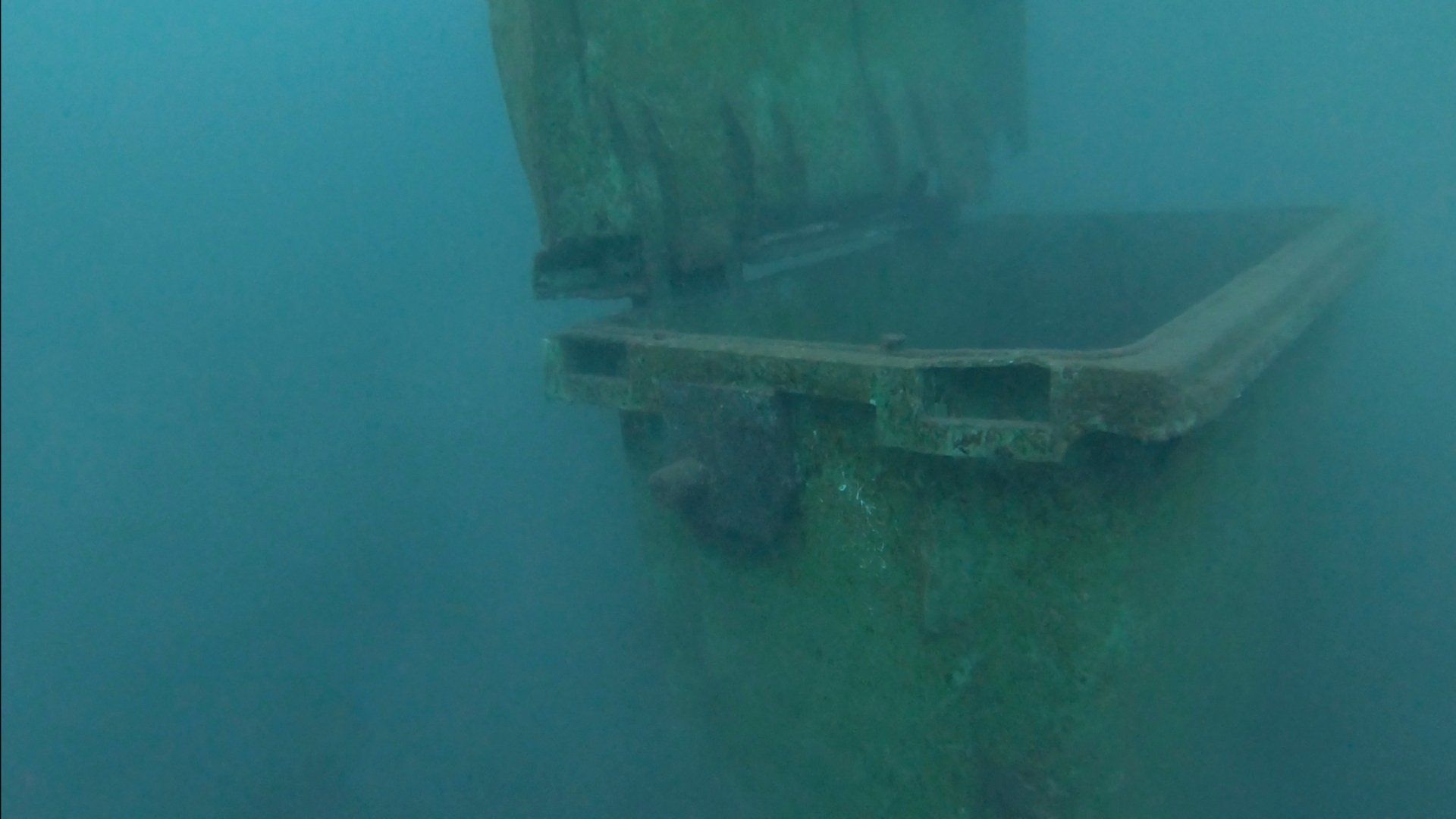 Oct 31 2020 Cleanup operation of seabed rubbish in Hydra Harbour on Hydra Island Greece.