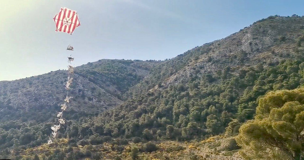 Clean Monday Kite Flying on Hydra Island Greece