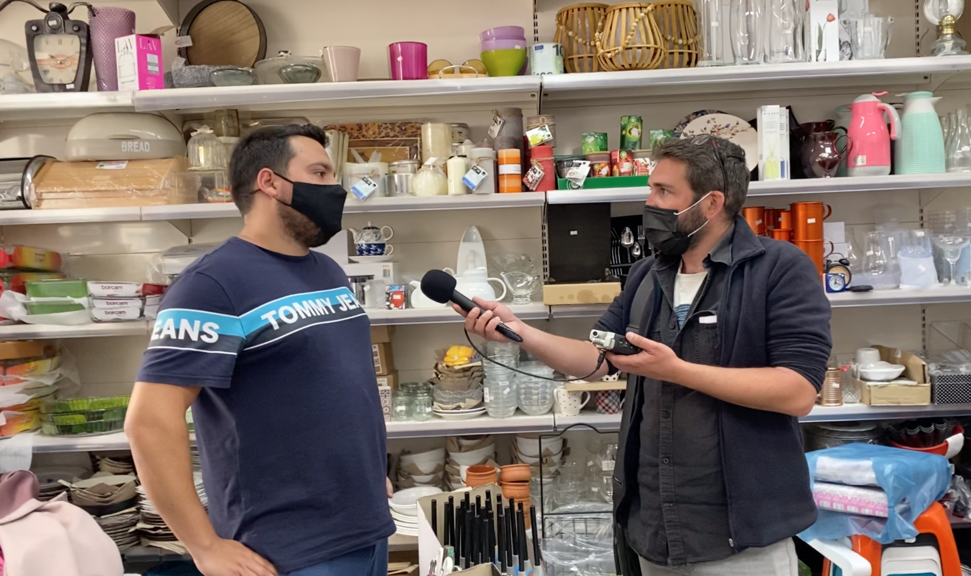 Joel Bronner interviews Hydra Islanders for French Radio (RFI) pre Greek opening of tourism.