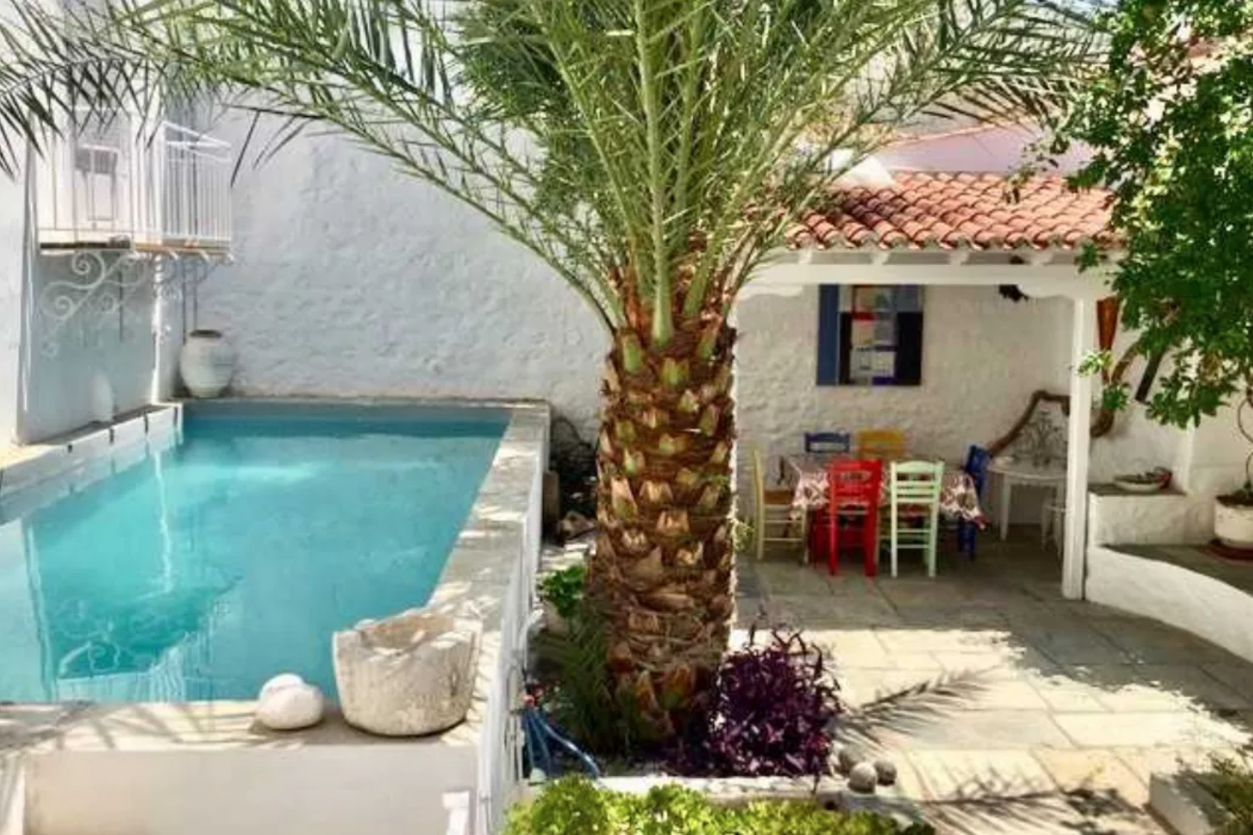 Private holiday rental with swimming pool to sleep a maximum 6 guests in Hydra town for limited dates in 2024, Hydra Island Greece