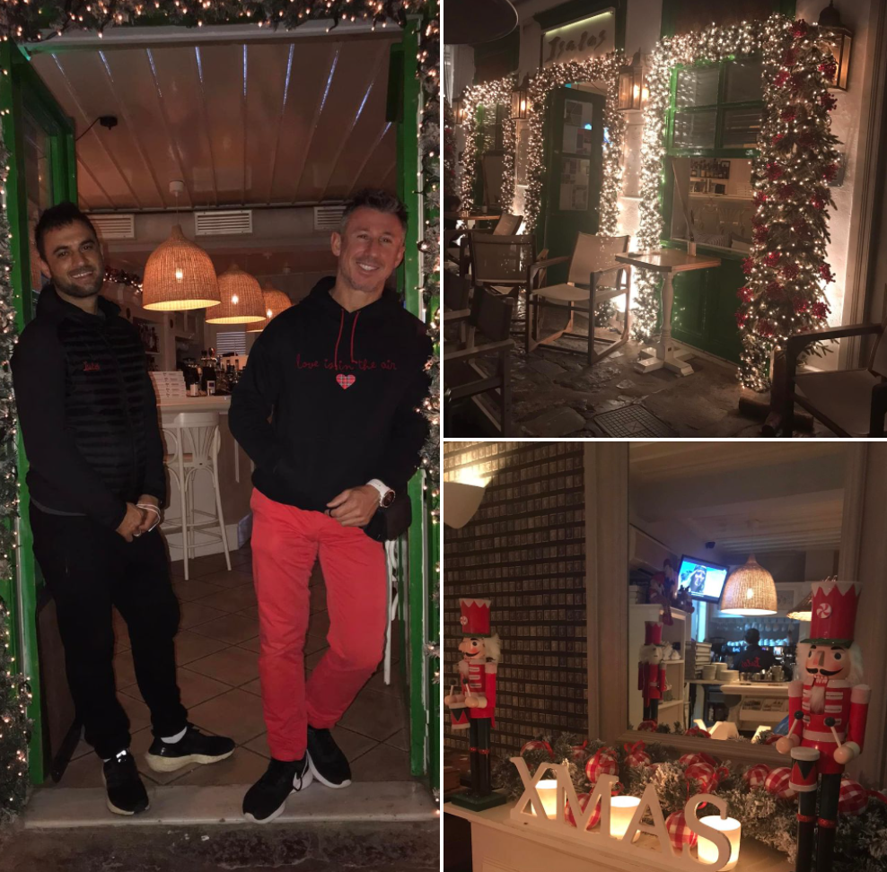 The Isalos Cafe will be open as usual over winter 2021 on Hydra Island Greece