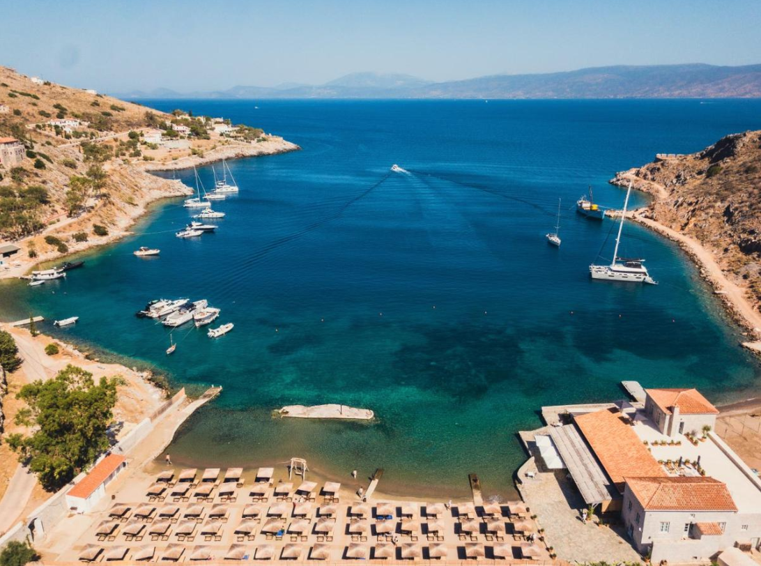 The Mandraki Beach Resort on Hydra Island Greece