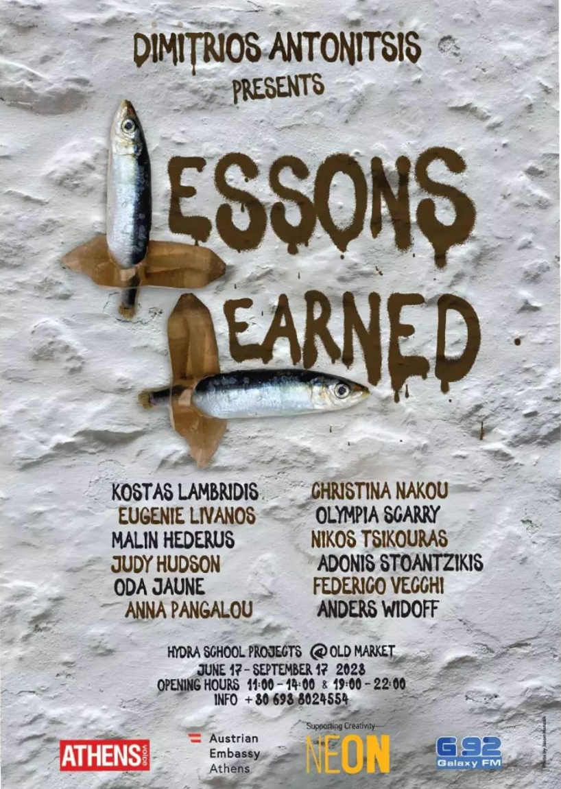 Dimitrios Antonitsis presents Lessons Learned for the 2023 Hydra School Projects Exhibition.