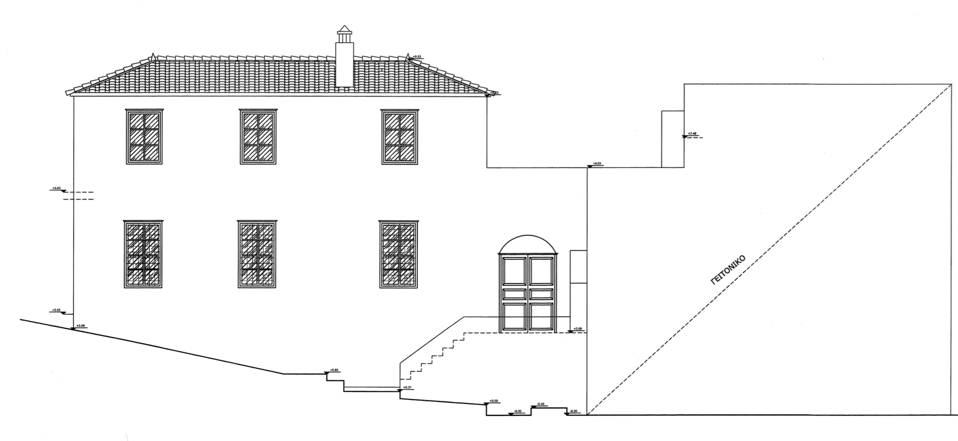 Building plot with planning permit for 5 bedroom house for sale on Hydra Island Greece