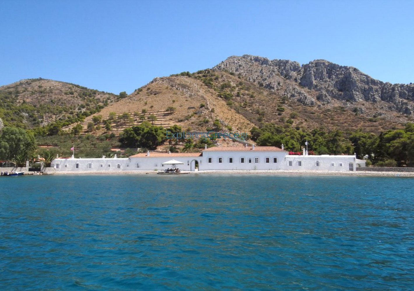 Molos Beach on Hydra Island Greece