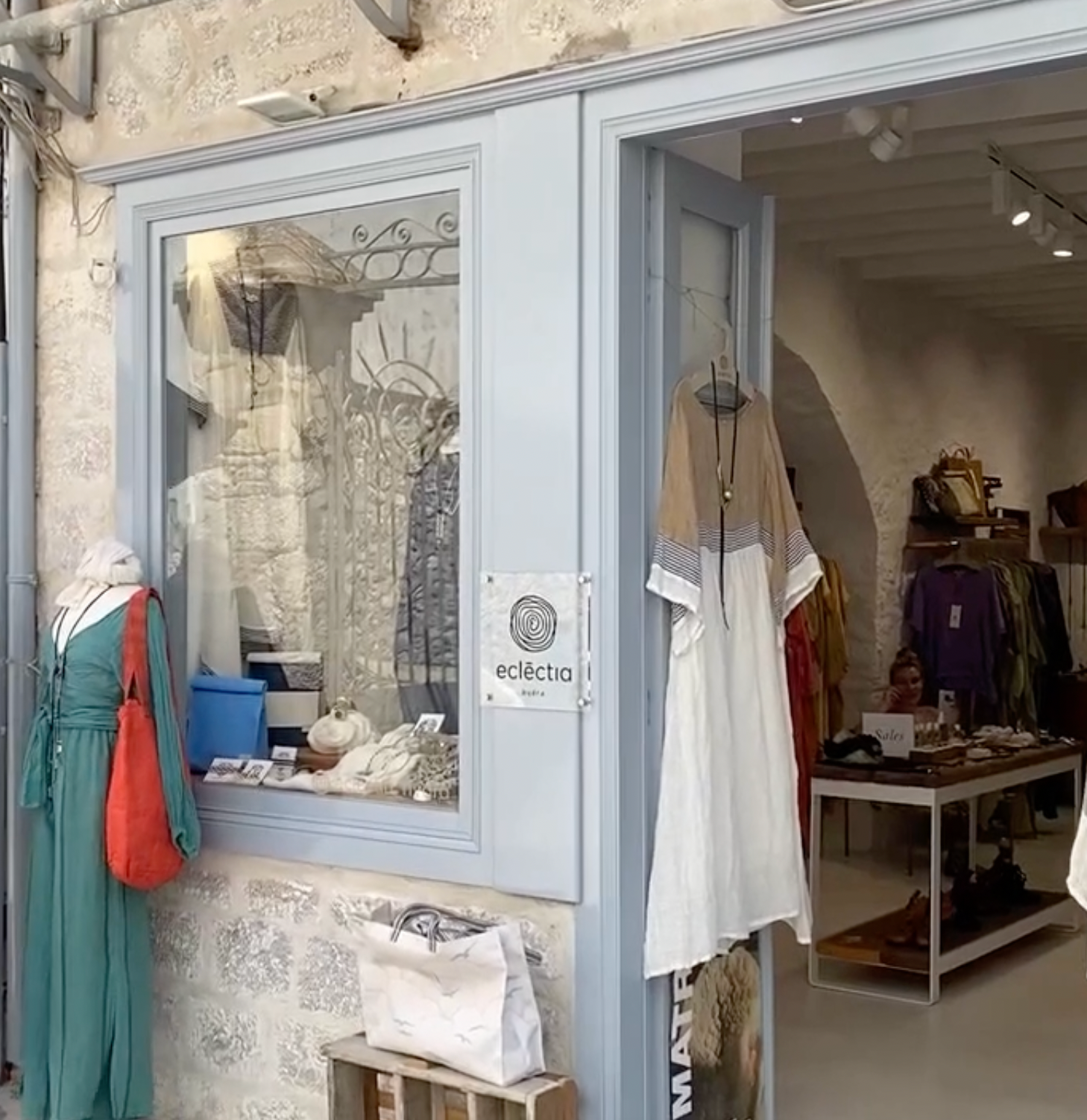 eclectia fashion shop on hydra island greece direct contact details on hydradirect.com