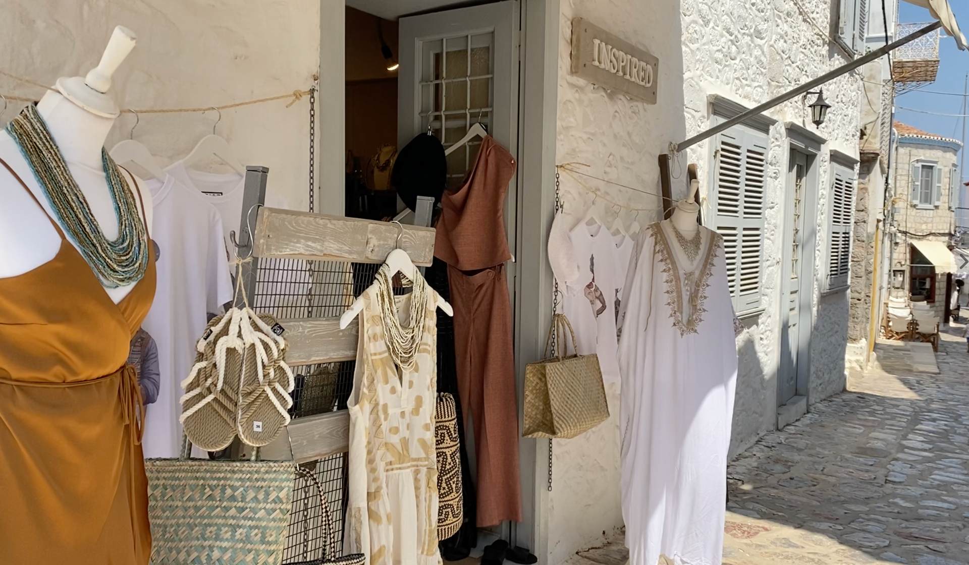contact details for inspired fashion shop on hydra island greece listed on the hydradirect.com website