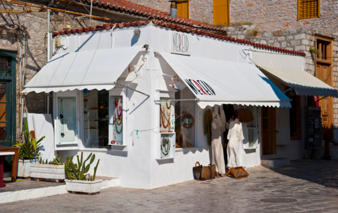 Nereid boutique women's clothing shop on hydra island greece
