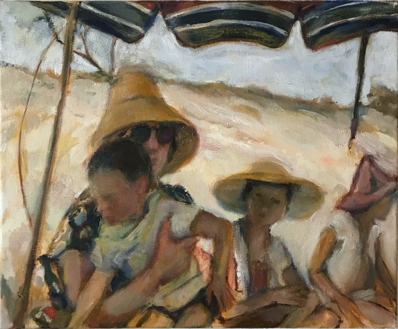 Original paintings for sale by artist Jill Appert on Hydra Island Greece.