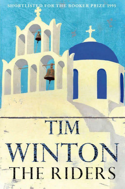 Book cover of The Riders by Tim Winton with link from HydraDirect to Amazon.