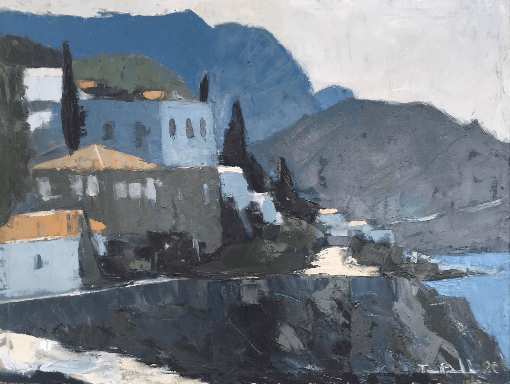 Tom Powell artists on Hydra Island Greece