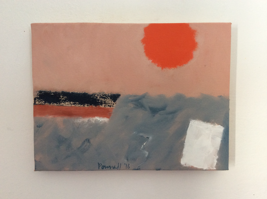 COMING HOME oil on canvas board 21.4 x 28.5 cm, 2016 William Pownall - Artist on Hydra Island Greece.