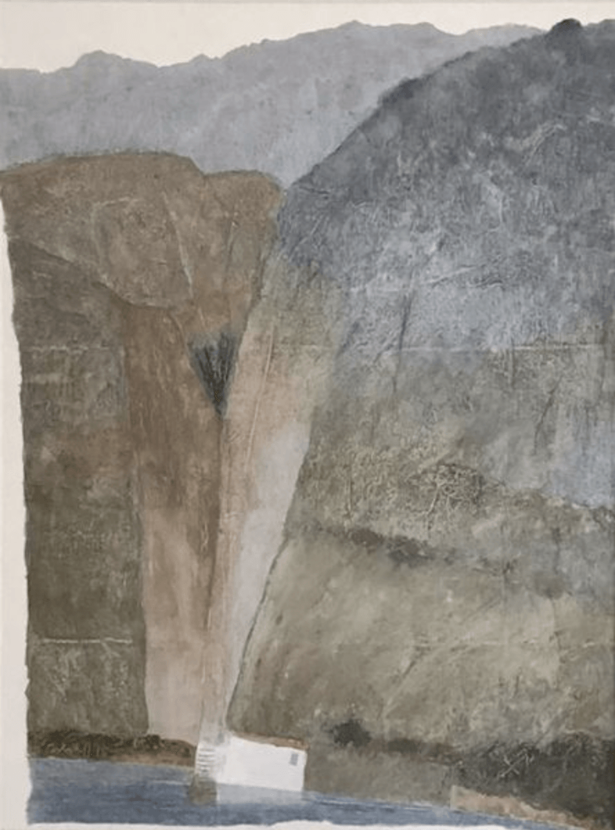 TheRift 80cm x 60cm Artist William Pownall - artists on Hydra Island Greece, original paintings for sale.