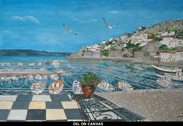 Δημήτρης Αλεξάνδρου Φατούρου, Dimitris Alexandros Fatouros, Artists on Hydra Island Greece.
