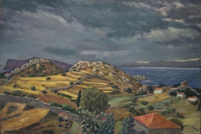 Adam Shapiro artists on Hydra Island Greece