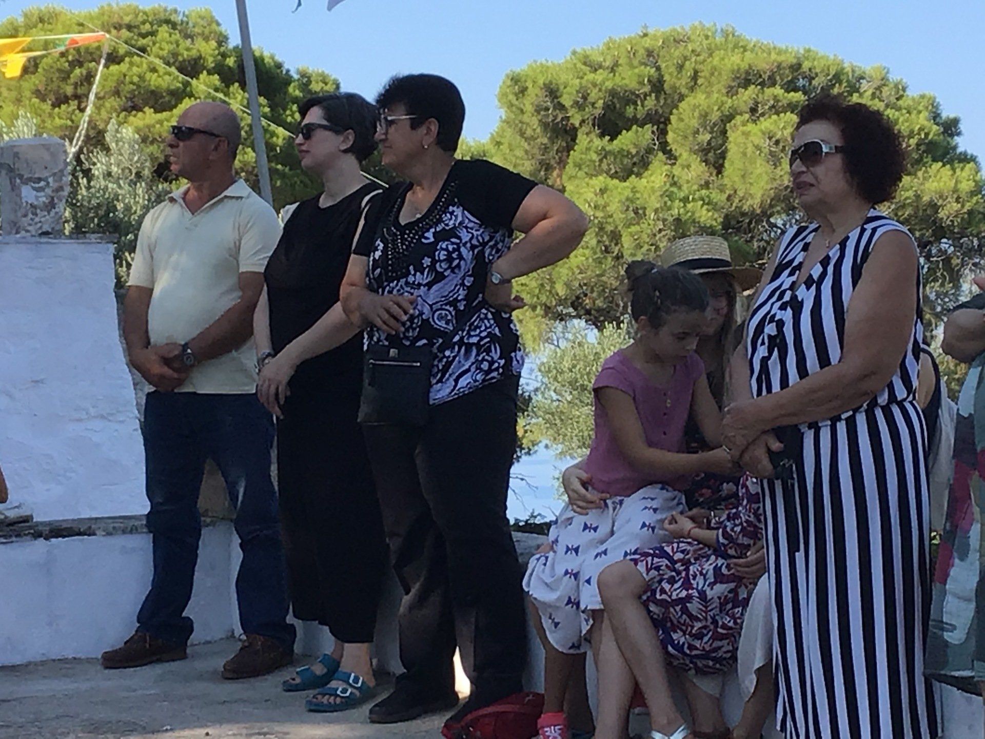 Ag Anargyros name day service and open house at Episkopi as guest of Sotirios Iliadis, July 4th 2020 on Hydra Island Greece.