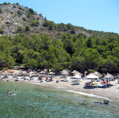 Bisti Beach on Hydra Island Greece
