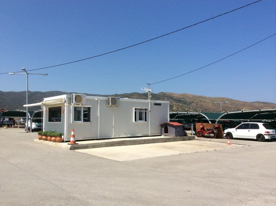 Metochi (mainland Greece), secure parking, then passenger ferry to Hydra Island Greece Secure car park at Metochi