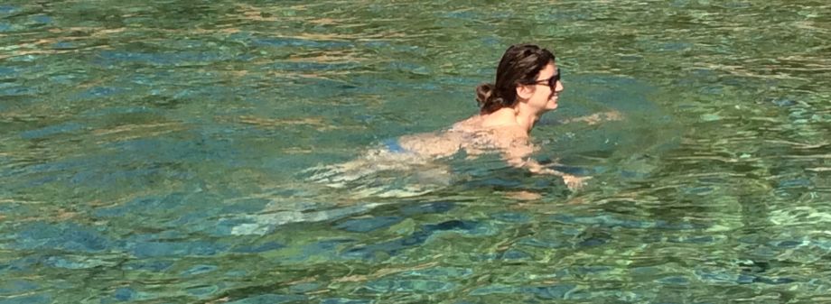 Eleni Sea Taxi driven by Marina Lazou of Hydra Island Greece.