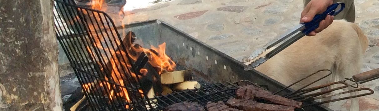 Tsiknopempti street party on Hydra Island Greece - Τσικνοπέμπτη