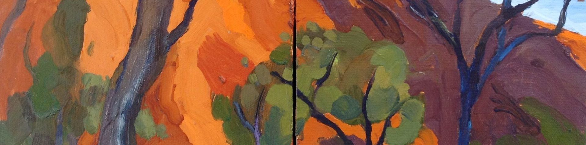 Artist Desiree Opiat-Prinsloo - Artists on Hydra Island Greece.