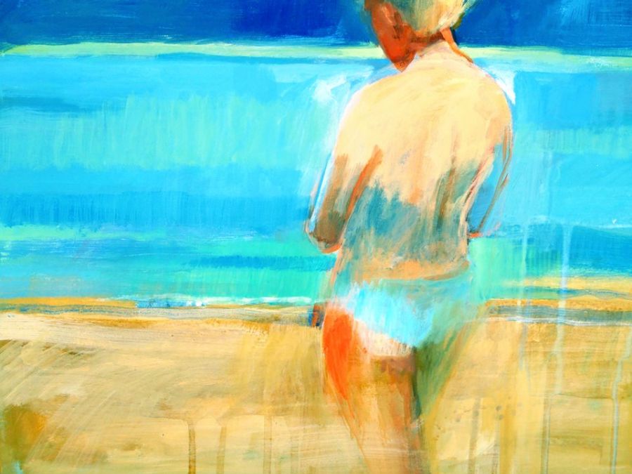 Artist Desiree Opiat-Prinsloo - Artists on Hydra Island Greece.