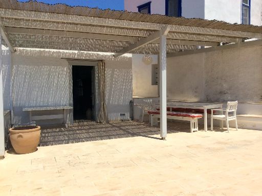 Main building at Arineso Family Villa, holiday house to rent in Kamini on Hydra Island Greece.