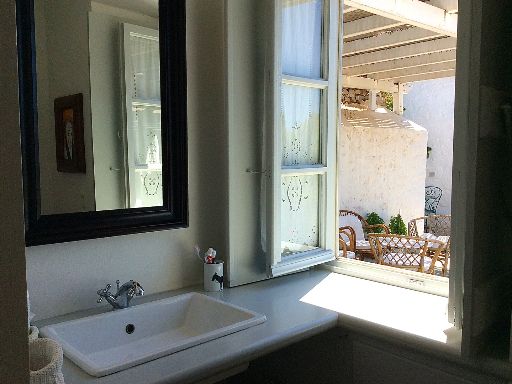 East Wing at Anireso Family Villa, holiday house to rent in Kamini on Hydra Island Greece.