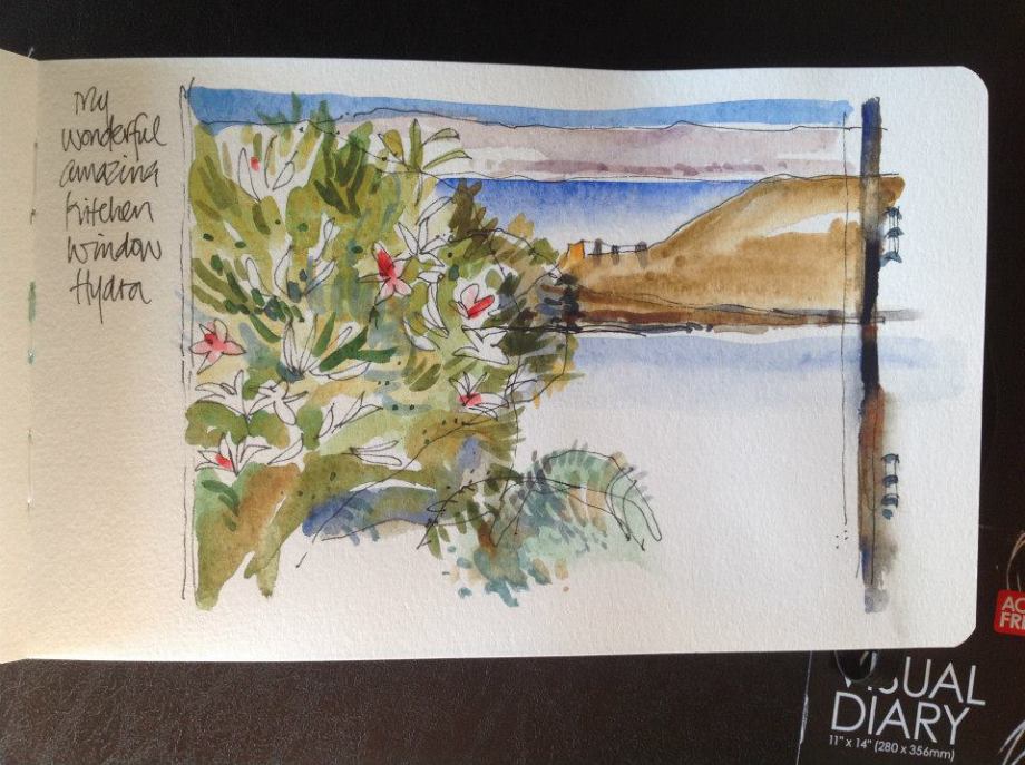 Artist Desiree Opiat-Prinsloo - Artists on Hydra Island Greece.