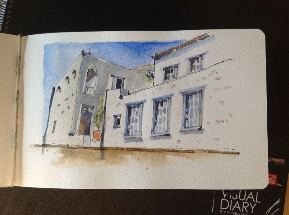 Artist Desiree Opiat-Prinsloo - Artists on Hydra Island Greece.