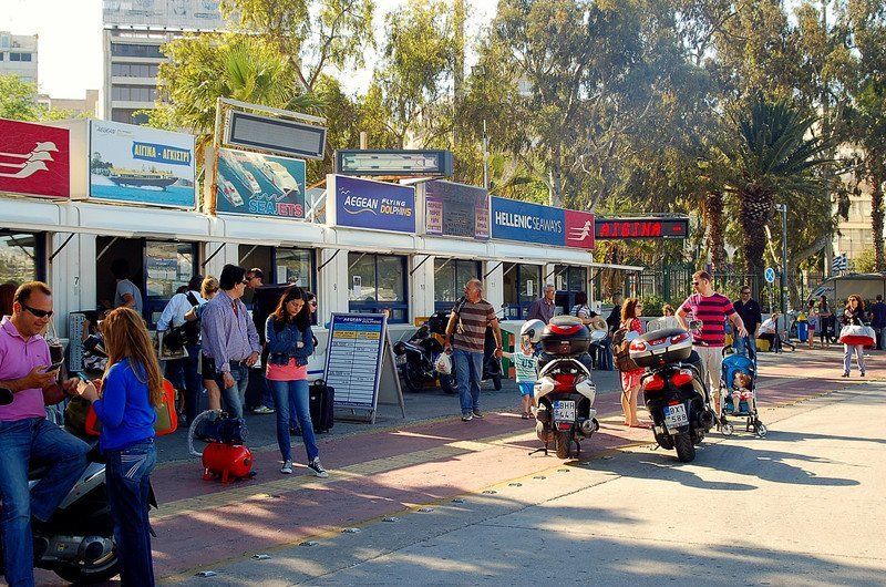 Hellenic Ticket Office at Piraeus Port Hellenic Ticket Office at Piraeus Port for dolphin and cat service to Hydra Island Greece.