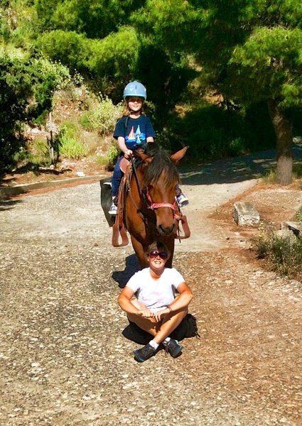 Horse treks on Hydra Island Greece with Harriet Jarman of Harrie's Hydra Horses