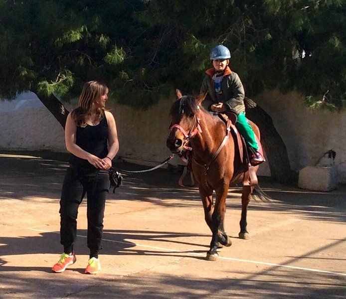 Horse treks on Hydra Island Greece with Harriet Jarman of Harrie's Hydra Horses