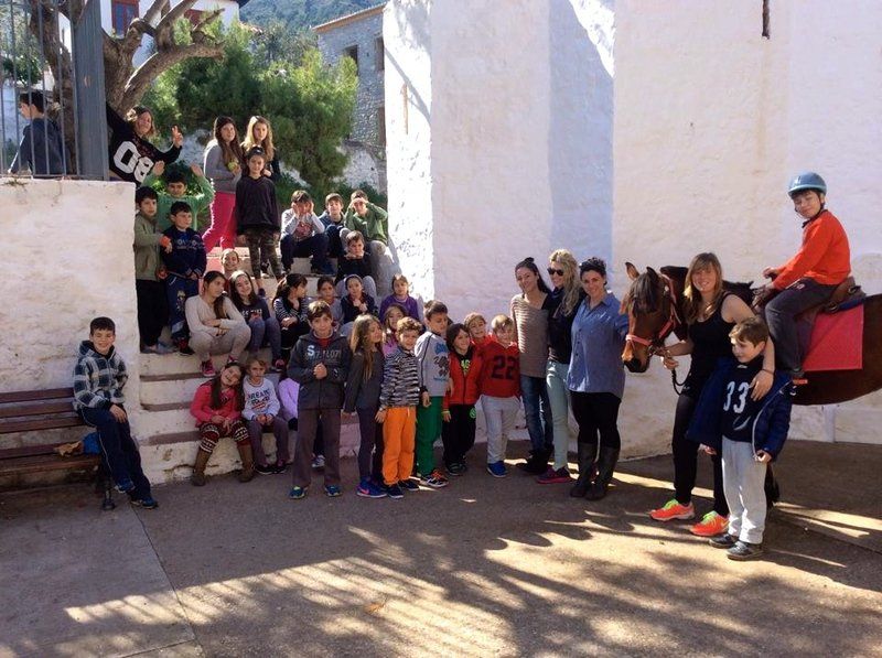 Horse treks on Hydra Island Greece with Harriet Jarman of Harrie's Hydra Horses