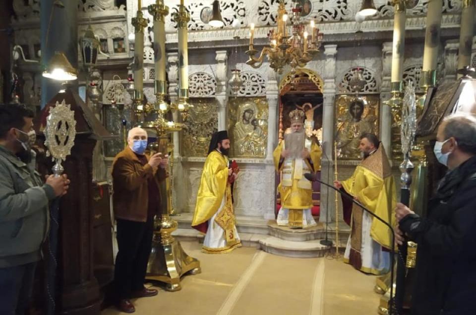 Cathedral on Hydra now allowed to have 20 members of its congregation inside during service.