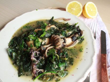 Traditional Lenten food served on Clean Monday, Hydra Island Greece.